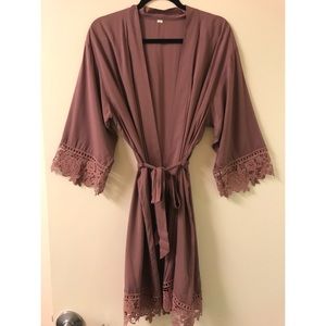 One size fits all lace robe!